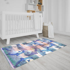 Dolphins kids rug - Seggada